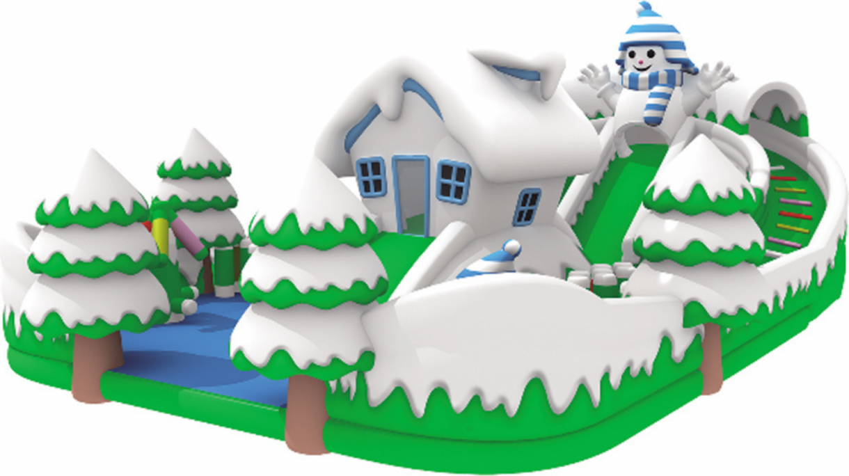 Hüpfburg mieten WINTERLANDSCHAFT 960 m² 120 x 80 m