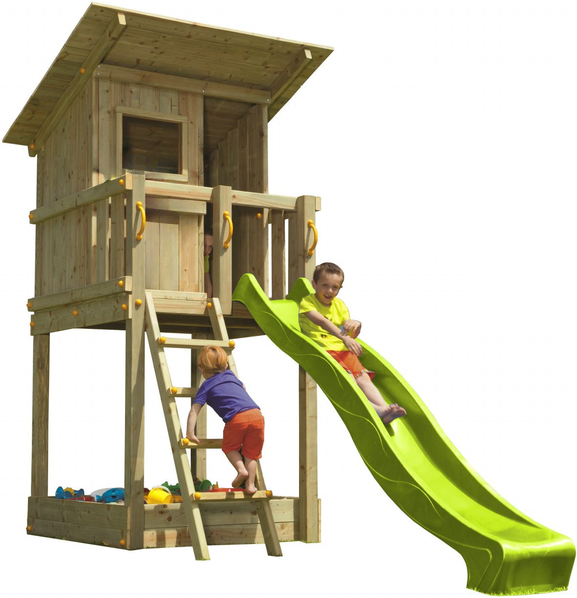 Spielturm BEACH HUT mit Rutsche 290 m