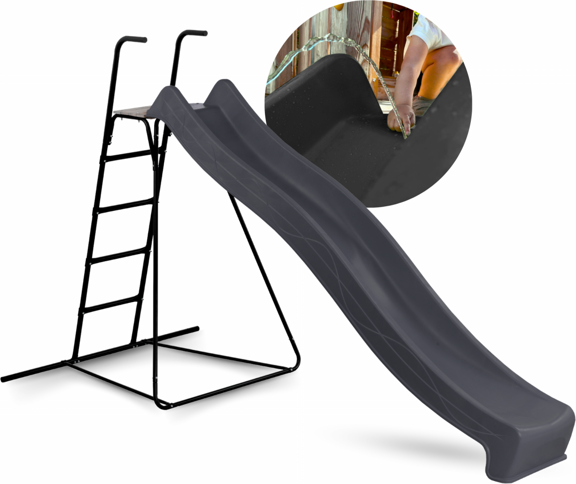 Rutsche WATERSLIDE 290 m mit Leiter Anthrazit