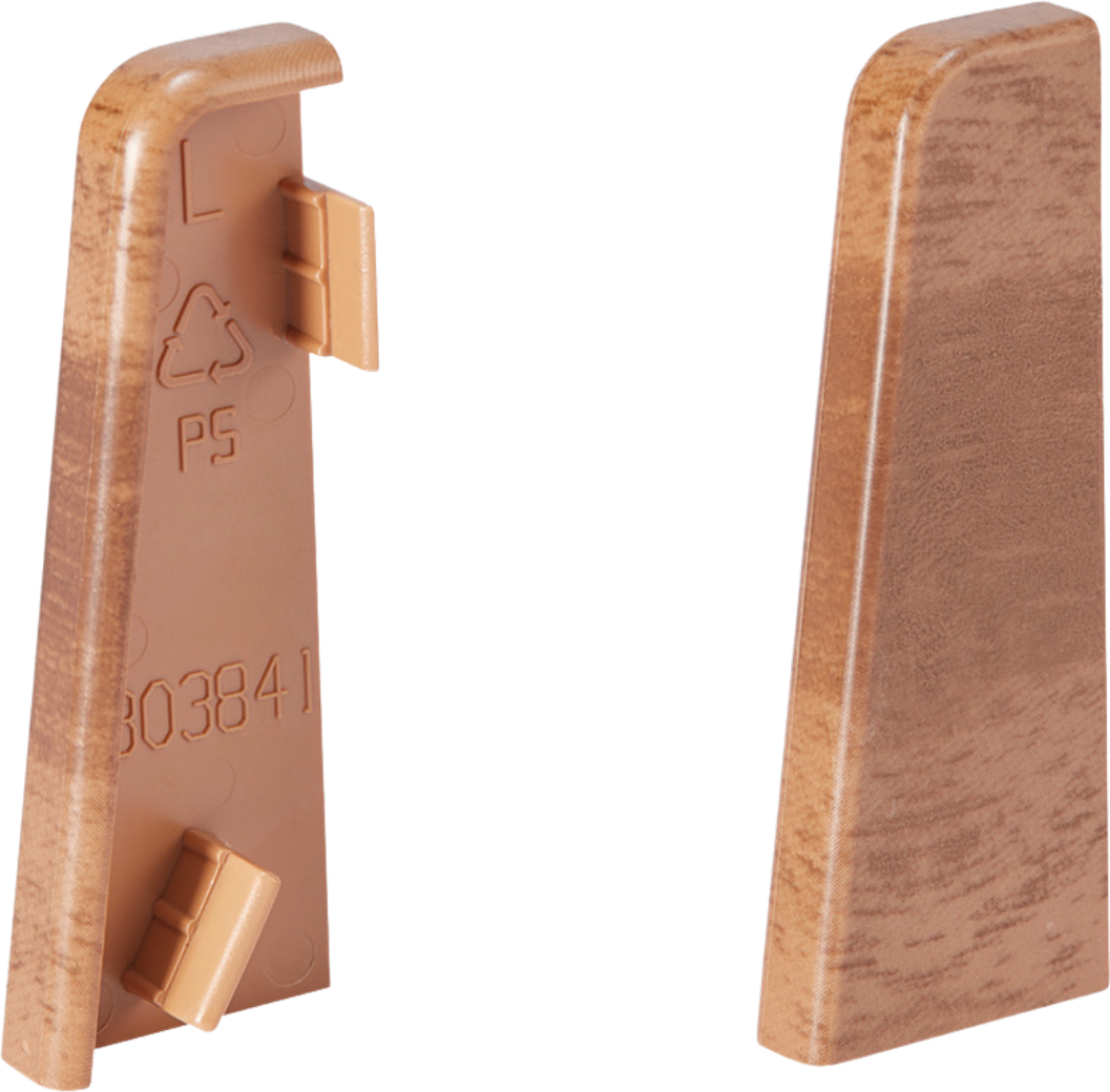 Endkappe Profil 3 PK Fußleiste (Set) 2017 Nussbaum hell