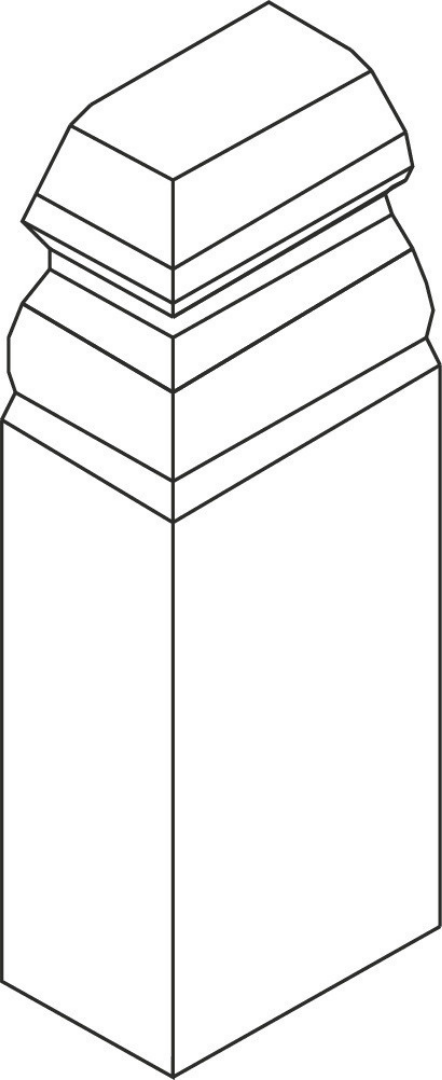 Endkappe selbstklebend Profil 11 PK Fußleiste Weiß 2001 (Set)