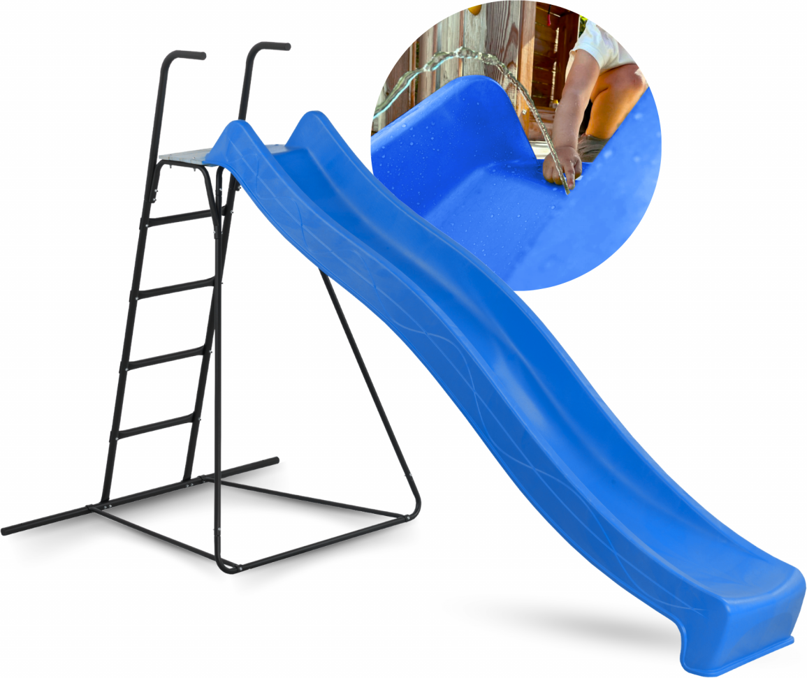 Rutsche WATERSLIDE 290 m mit Leiter Blau