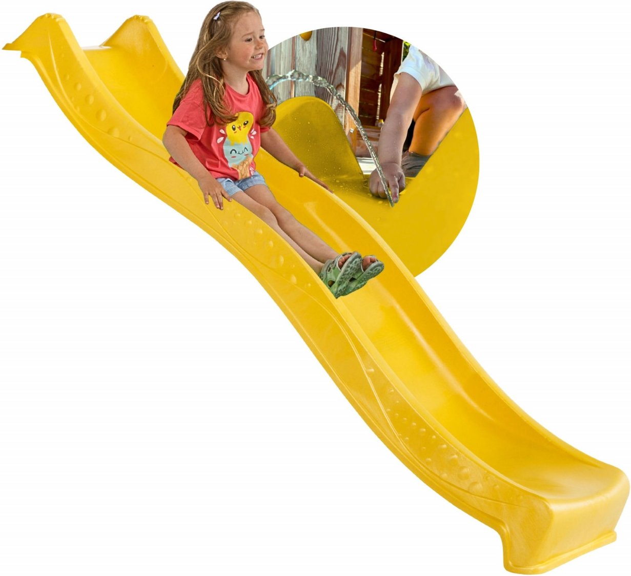 Wellenrutsche WATERSLIDE 230 m Podesthöhe 120 m Gelb