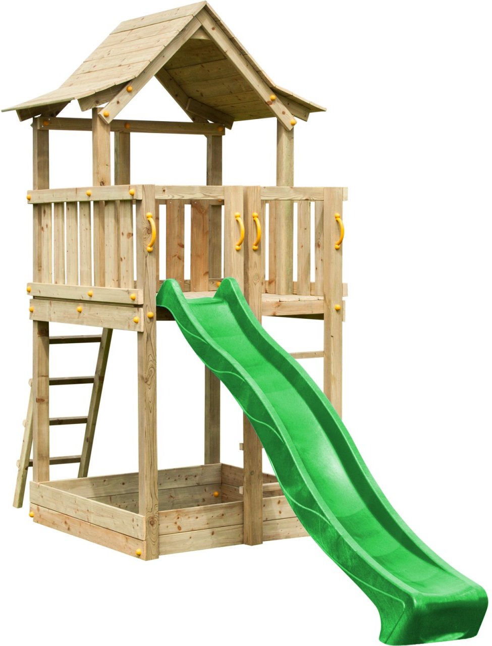 Thumbnail - Spielturm PAGODA mit Rutsche Grün 150 m