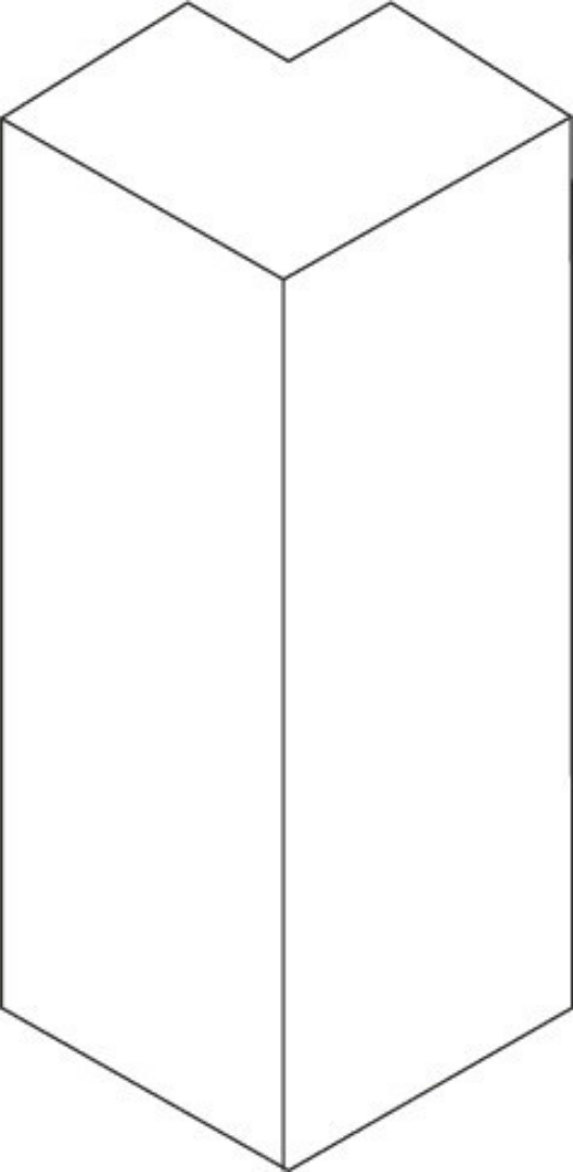 Außenecke selbstklebend Profil 8 PK 18 PK Fußleiste Weiß 2001 (2erPack)