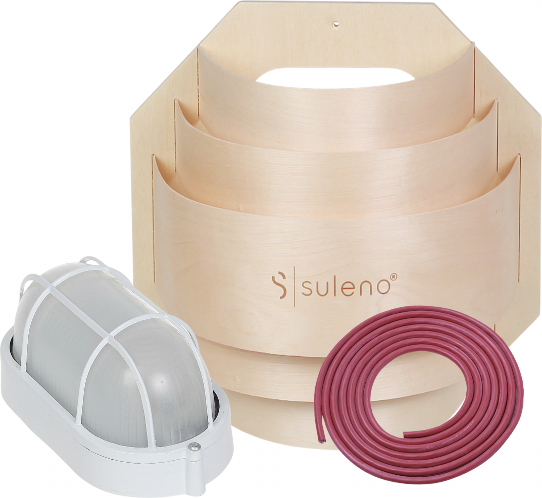 Saunalampe BELLA mit Anschlusskabel