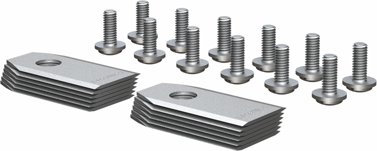 Klingen (12 Stück) alter Messerteller