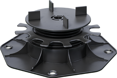 Terrassenlager FUGENKREUZ Stellfüße verstellbar 25225 mm Höhe 3570 mm