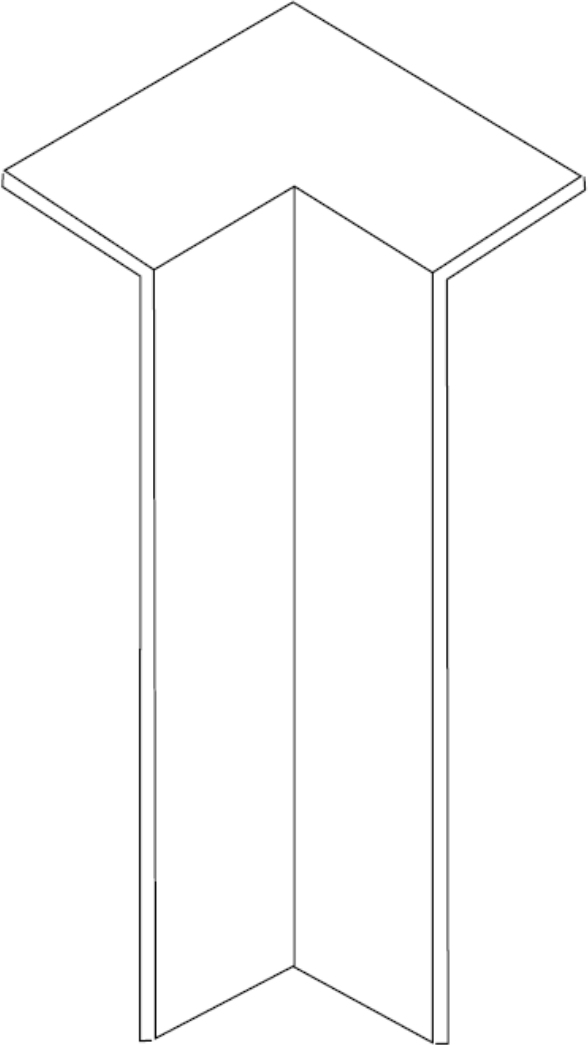 Innenecke selbstklebend Profil 9 PK 19 PK Weiß 2001 (4erPack)