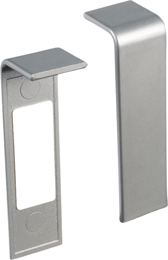 Verbindungsstück selbstklebend Profil 15 MK 20 PK Fußleiste (2erPack) 2038 Edelstahl