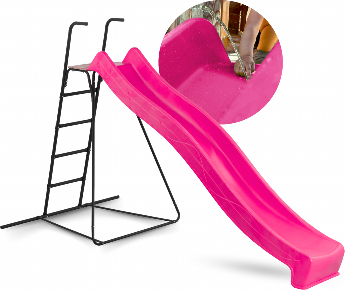 Rutsche WATERSLIDE 290 m mit Leiter Pink