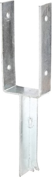 UPfostenträger mit Betonanker aus TEisen 101 mm