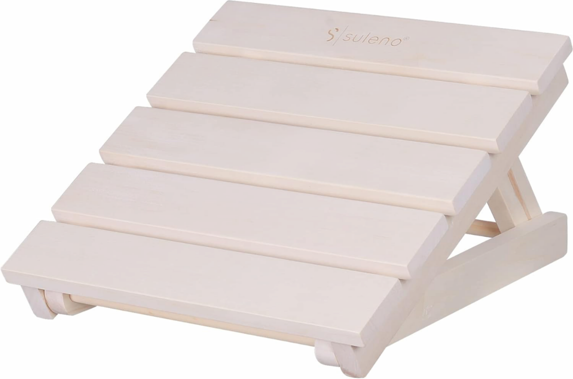 Sauna Kopfstütze Espenholz Modell JARI ergonomisch stabil & 3fach verstellbar