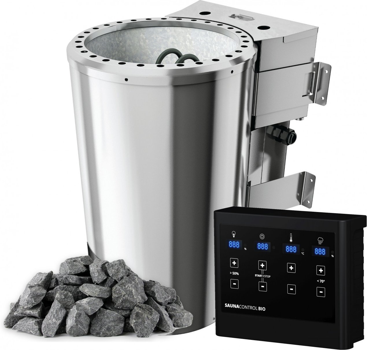 BioSaunaofen SALO 36 kW 230V Edelstahl