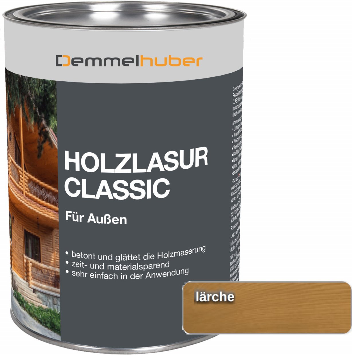 Holzschutzlasur CLASSIC Lärche 075 Liter