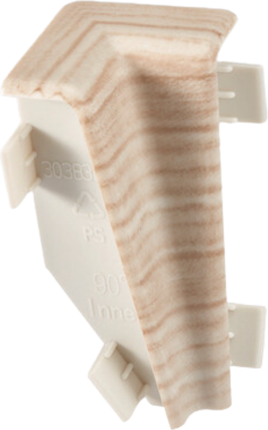 Innenecke Profil 3 PK Fußleiste (4erPack) 2014 Eiche weiß