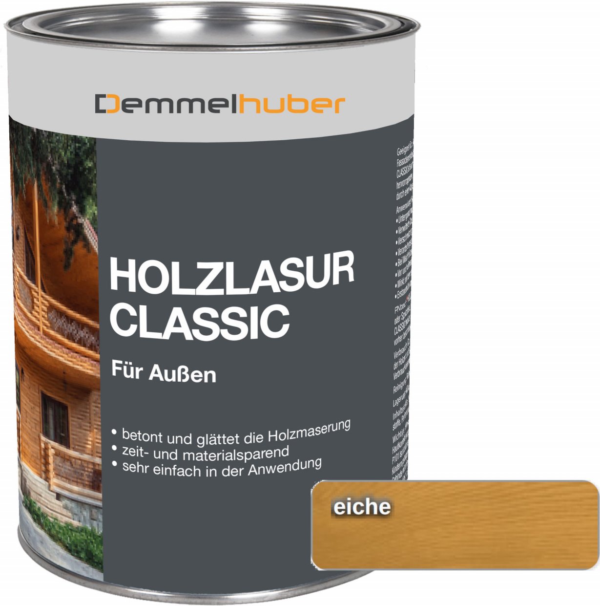 Holzschutzlasur CLASSIC Eiche 25 Liter