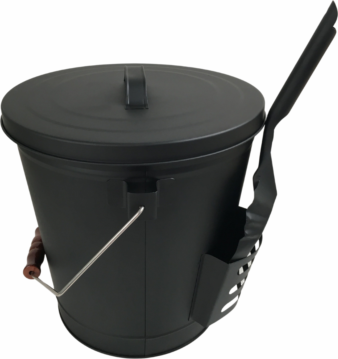 Ascheeimer BOSTON mit Deckel und Schaufel