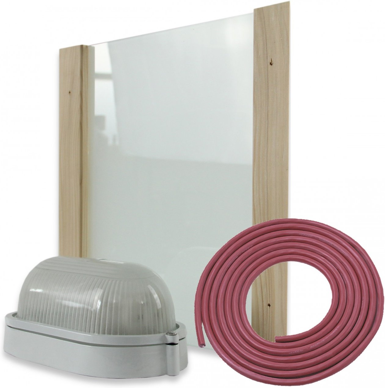 Saunalampe LUNA PREMIUM mit Anschlusskabel