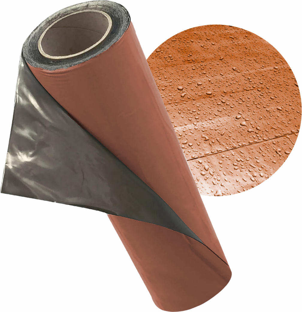 Selbstklebende Alu Dachfolie Dachpappe wetterfest UVbeständig Ideal für alle Dächer 5x1m Ziegelrot