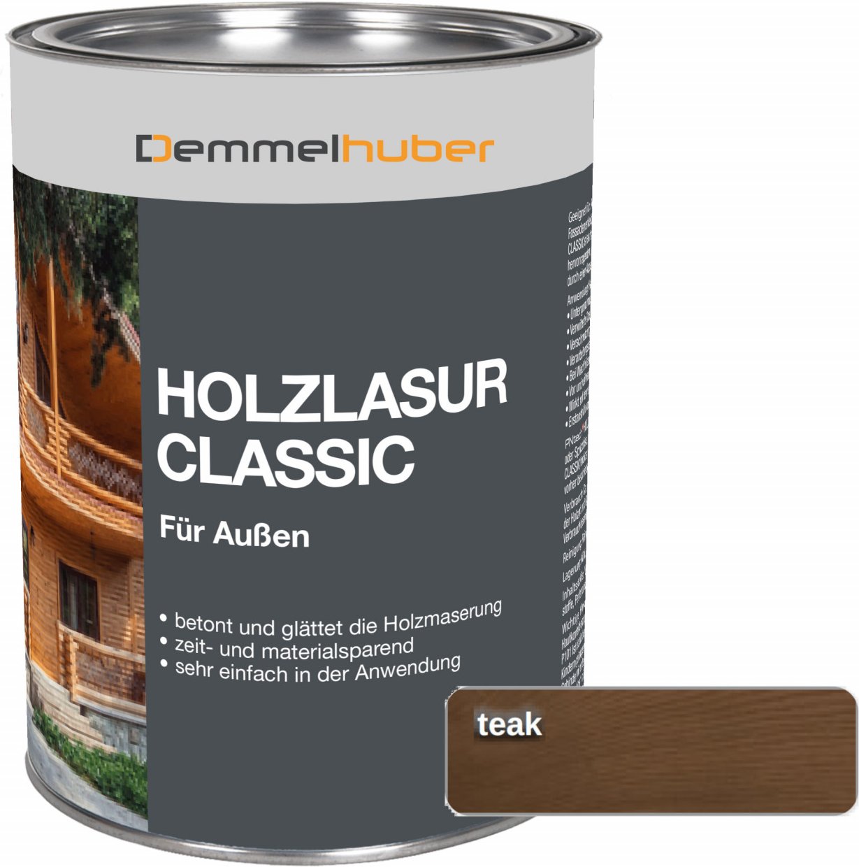 Holzschutzlasur CLASSIC Teak 25 Liter