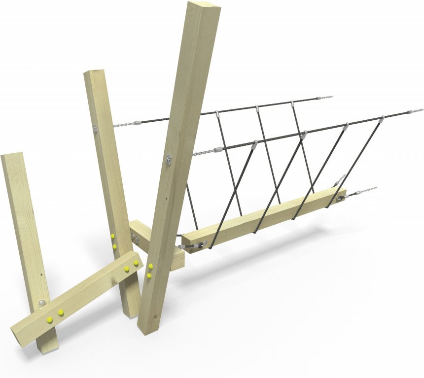 Spielplatzgerät ANBAUBRÜCKE (DIN EN 1176)