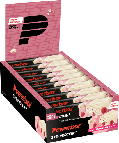 33% Protein+ Bar - 10x90g - Vanilla Raspberry