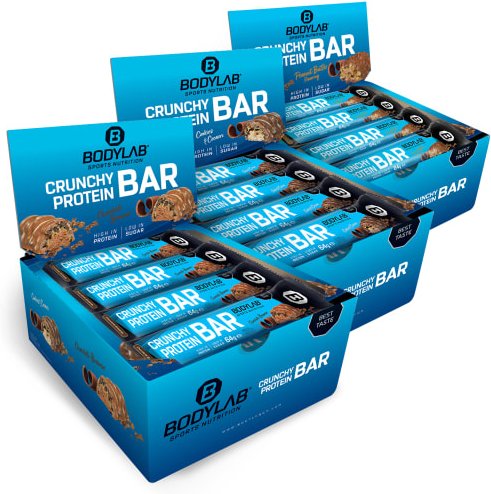 3 x Crunchy Protein Bar (je 12x64g)
