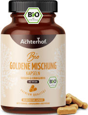 Goldene Mischung Kapseln Bio – mit Piperin (120 Kapseln)