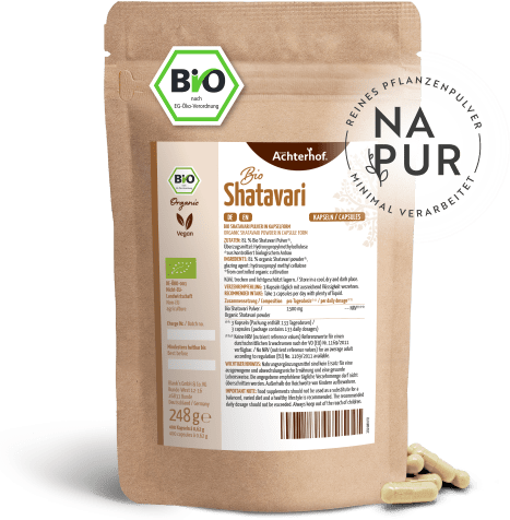 Shatavari Kapseln Bio Nachfüllpack (400 Kapseln)