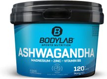 Ashwagandha + Magnesium - Zinc - Vitamin B6 (120 Kapseln)
