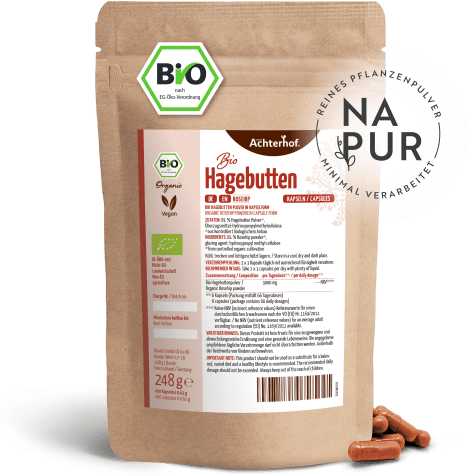 Bio Hagebutten Kapseln Nachfüllpack (400 Kapseln)