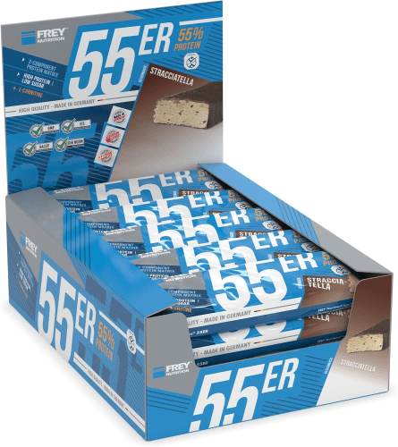 Proteinriegel 55er - 20x50g - Stracciatella