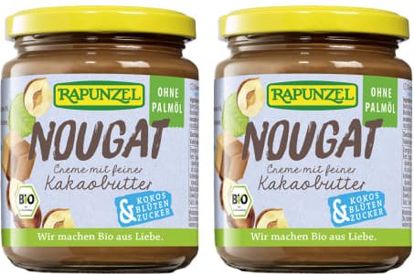 2x Nougat-Creme mit Kokosblütenzucker (2x250g)