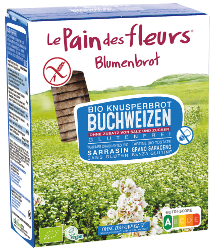 Blumenbrot Buchweizen ohne Zusatz von Zucker ohne Salz bio (150g)