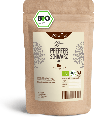 Pfeffer schwarz ganz Bio (250g)