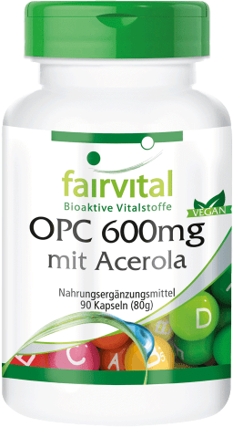 OPC 600mg mit Acerola (90 Kapseln)