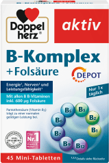 B-Komplex + Folsäure Depot (45 Tabletten)