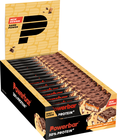 30% Protein+ Bar - 15x55g - Vanilla Caramel Crisp