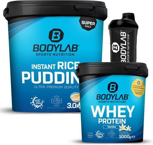 BL Whey Protein + Instant Rice Pudding + Shaker