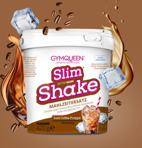 Slim Shake Mahlzeitersatz-Shake - 420g - Iced Coffee Frappé