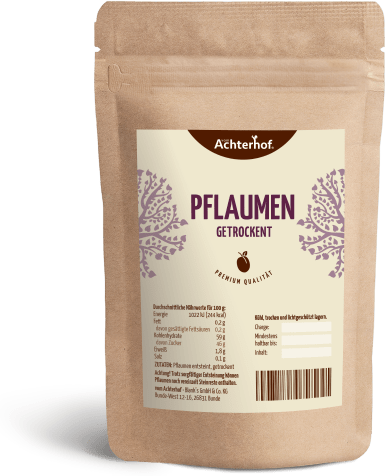 Pflaumen entsteint & getrocknet (500g)