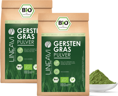 Doppelpack: Gerstengraspulver bio (2x1000g)