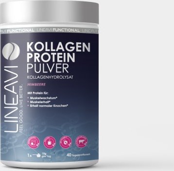 Kollagen Proteinpulver - 400g - Himbeere
