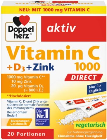 Vitamin C 1000 + Zink Depot Direct (20 Sachets)