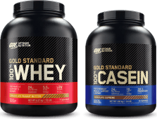 100% Whey Gold Standard (2270g) + 100% Casein (1818g)