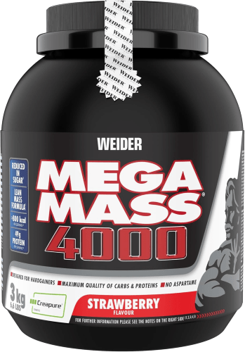Mega Mass 4000 - 3000g - Erdbeere