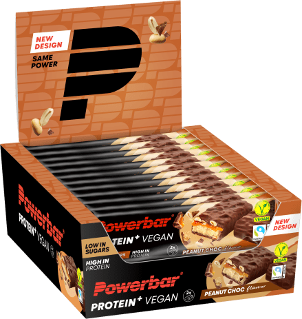 Protein+ Vegan Low in Sugars Bar - 12x42g - Peanut Choc