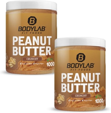 2 x 100% Peanut Butter in crunchy oder smooth