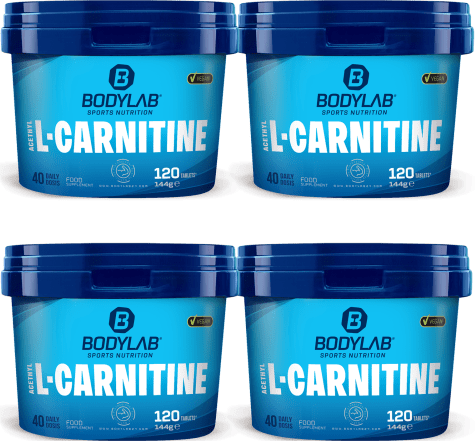 4 x Bodylab24 Acetyl L-Carnitine (je 120 Tabletten)